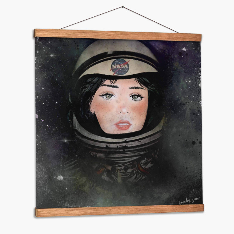 Astronauta Morena - Artsy Greece | Cuadro decorativo de Canvas Lab