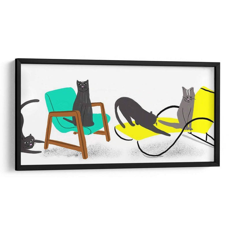 Colección De Gatos Mod - Stephen Switzer | Cuadro decorativo de Canvas Lab