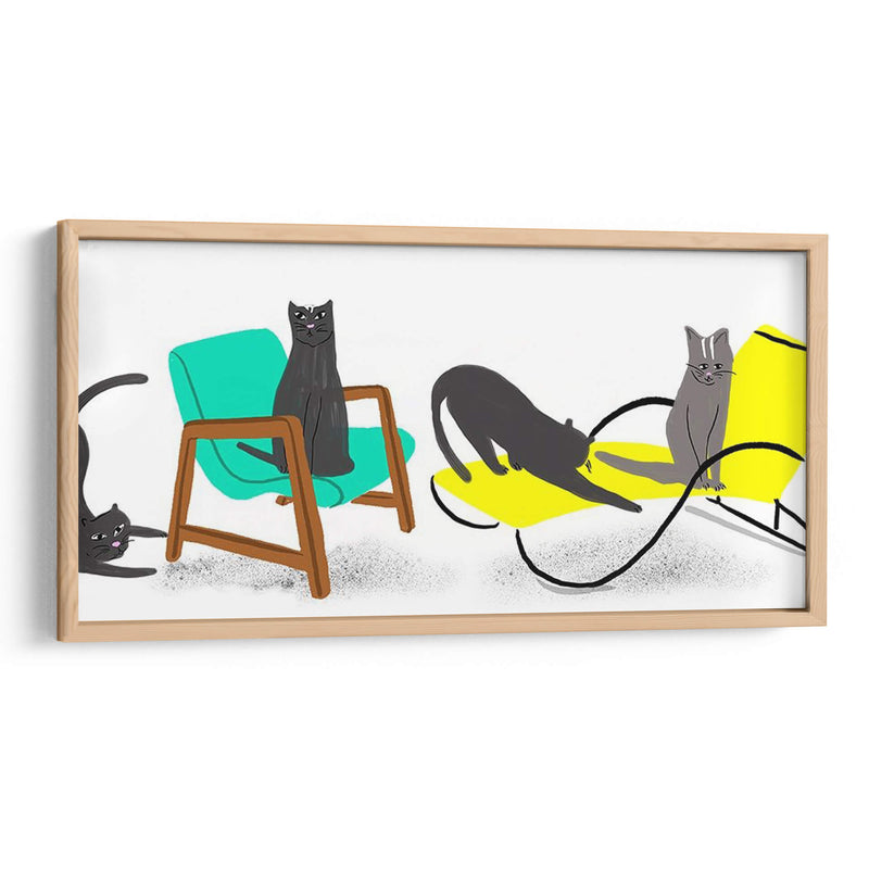 Colección De Gatos Mod - Stephen Switzer | Cuadro decorativo de Canvas Lab