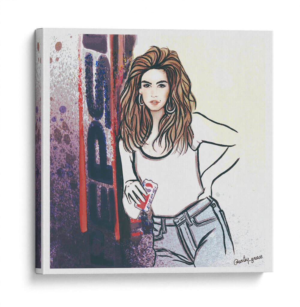 Cindy Crawford Pepsi - Artsy Greece | Cuadro decorativo de Canvas Lab