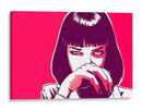 Uma Thurman en magenta | Cuadro decorativo de Canvas Lab