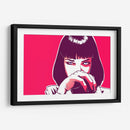 Uma Thurman en magenta | Cuadro decorativo de Canvas Lab