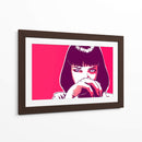 Uma Thurman en magenta | Cuadro decorativo de Canvas Lab
