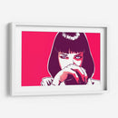 Uma Thurman en magenta | Cuadro decorativo de Canvas Lab