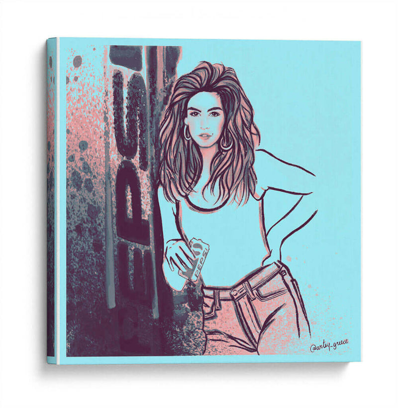 Cindy Crawford Pepsi Pop Art - Artsy Greece | Cuadro decorativo de Canvas Lab