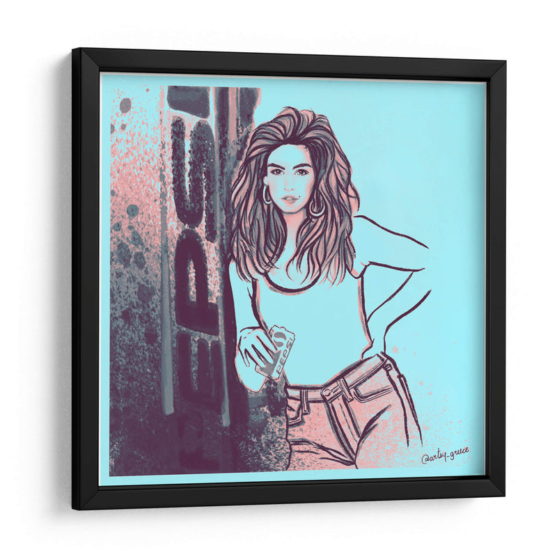 Cindy Crawford Pepsi Pop Art - Artsy Greece | Cuadro decorativo de Canvas Lab