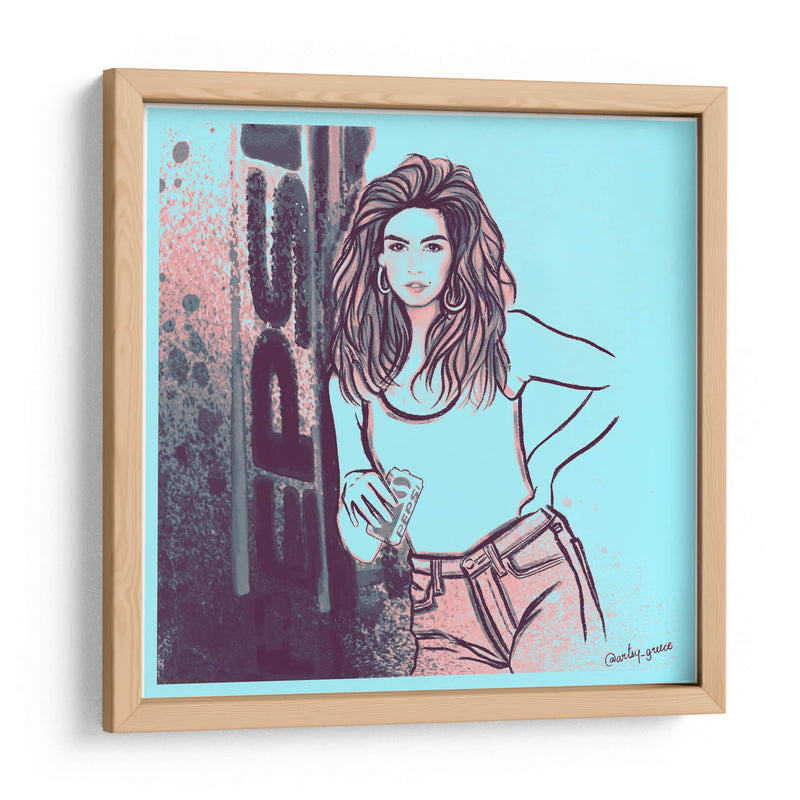Cindy Crawford Pepsi Pop Art - Artsy Greece | Cuadro decorativo de Canvas Lab