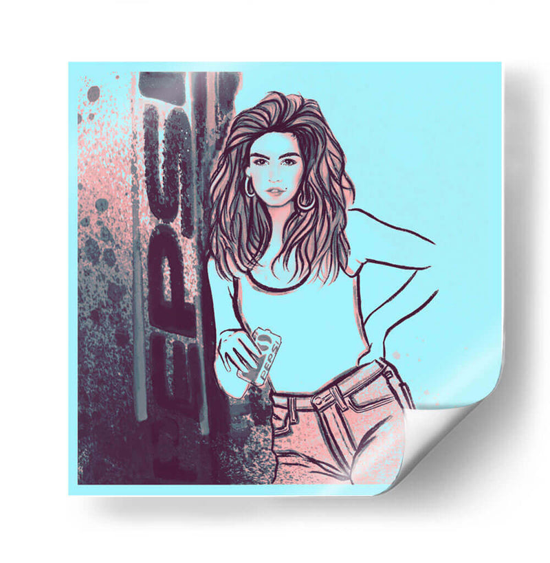 Cindy Crawford Pepsi Pop Art - Artsy Greece | Cuadro decorativo de Canvas Lab