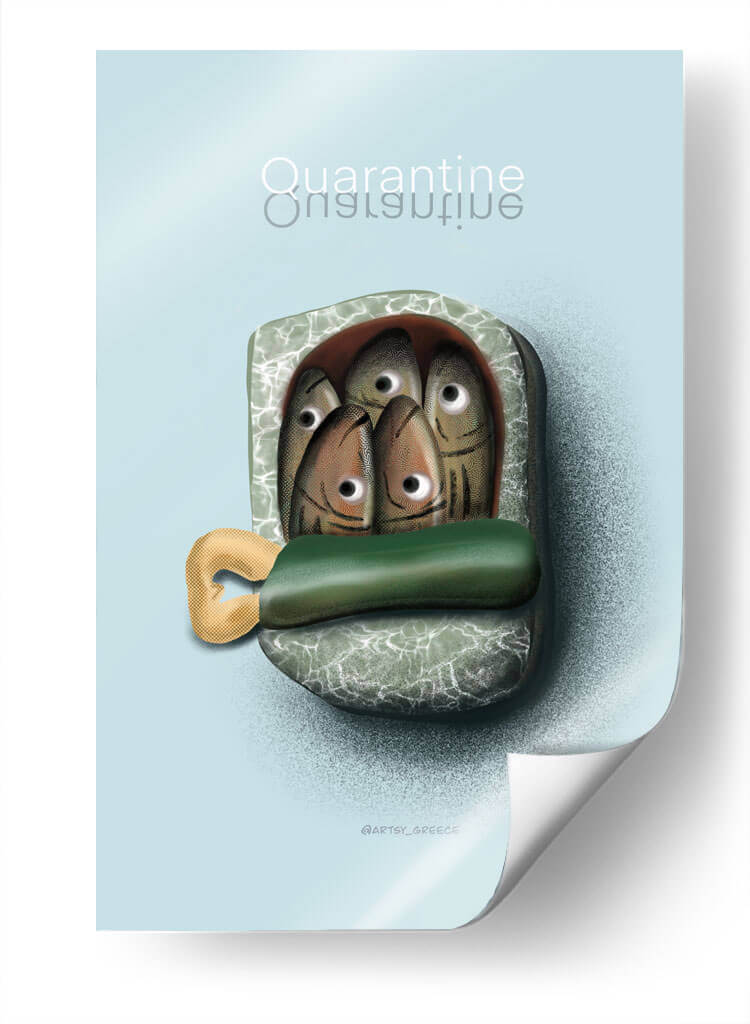 Cuarentena - Artsy Greece | Cuadro decorativo de Canvas Lab