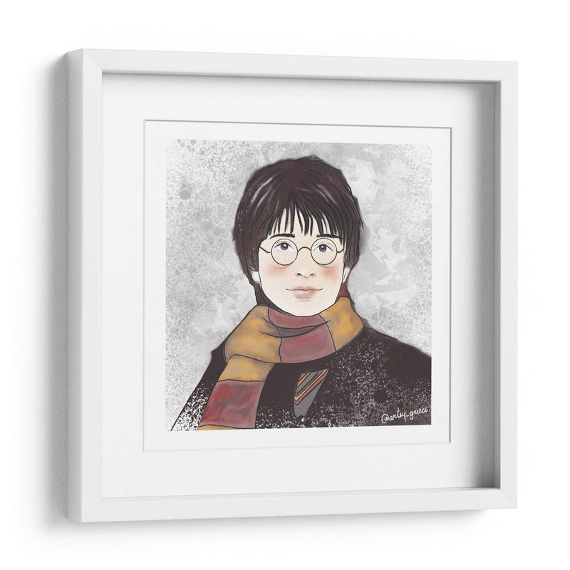 Harry Potter con bufanda - Artsy Greece | Cuadro decorativo de Canvas Lab