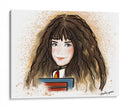 Hermione Granger con libro - Artsy Greece | Cuadro decorativo de Canvas Lab