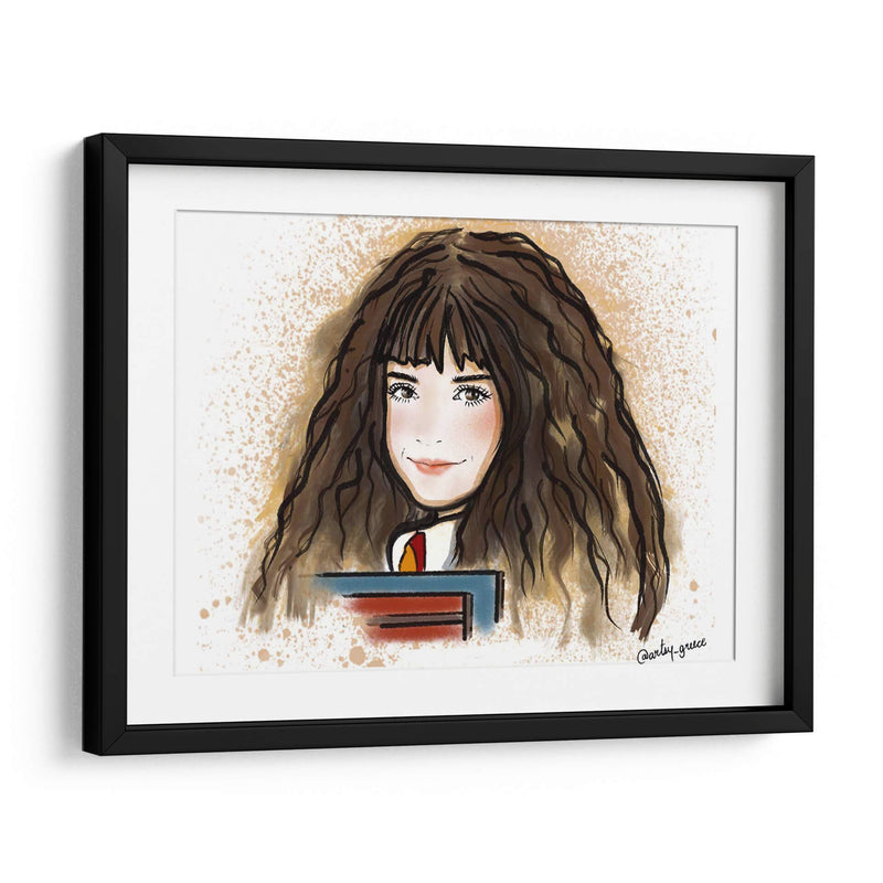 Hermione Granger con libro - Artsy Greece | Cuadro decorativo de Canvas Lab