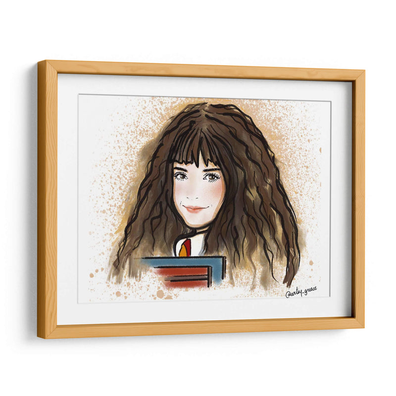 Hermione Granger con libro - Artsy Greece | Cuadro decorativo de Canvas Lab