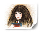 Hermione Granger con libro - Artsy Greece | Cuadro decorativo de Canvas Lab