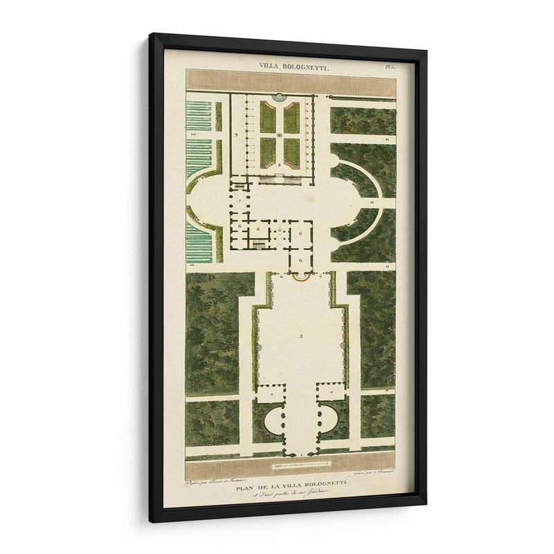 Plan De La Villa Bolognetti - Bonnard | Cuadro decorativo de Canvas Lab