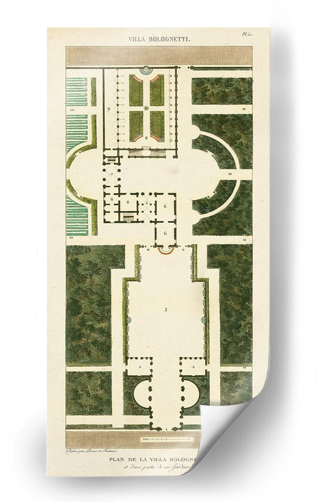 Plan De La Villa Bolognetti - Bonnard | Cuadro decorativo de Canvas Lab