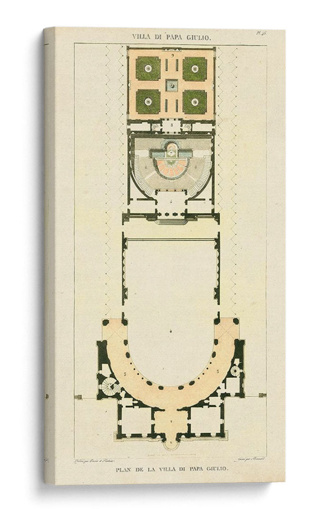 Plan De La Villa Di Papa Guilio - Bonnard | Cuadro decorativo de Canvas Lab