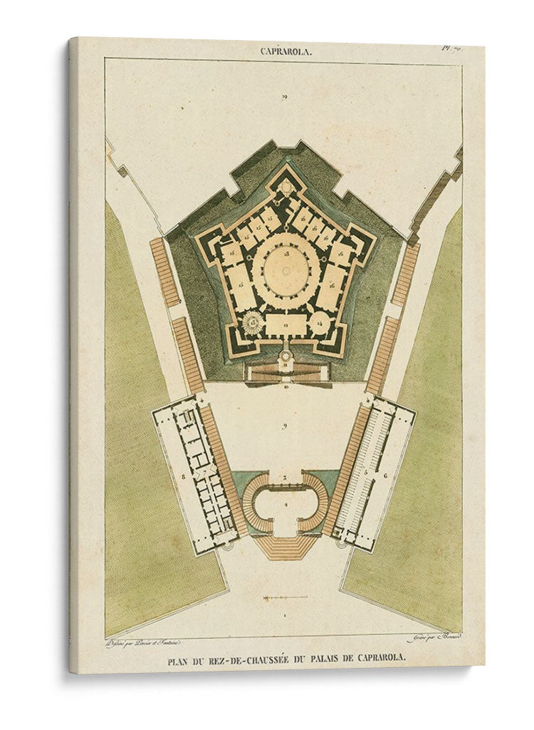 Plan Du Rez De Chaussee Du Palais - Bonnard | Cuadro decorativo de Canvas Lab