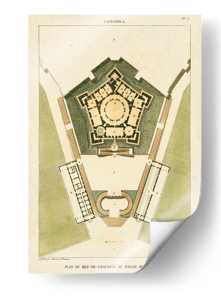 Plan Du Rez De Chaussee Du Palais - Bonnard | Cuadro decorativo de Canvas Lab