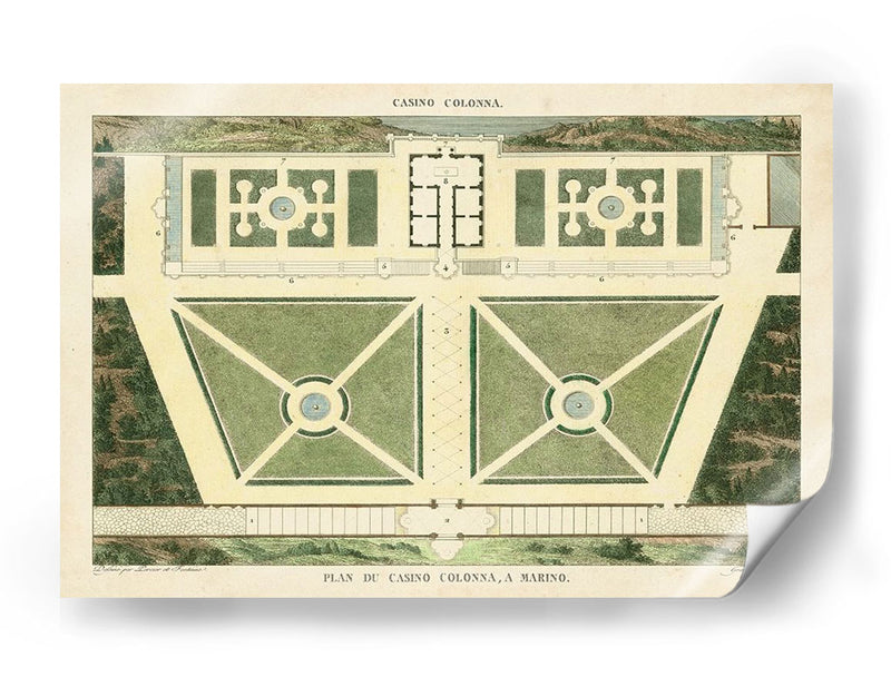 Plan Du Casino Colonna, Un Marino. - Bonnard | Cuadro decorativo de Canvas Lab