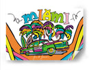 MI COCHE EN MIAMI - Juan de Lascurain | Cuadro decorativo de Canvas Lab