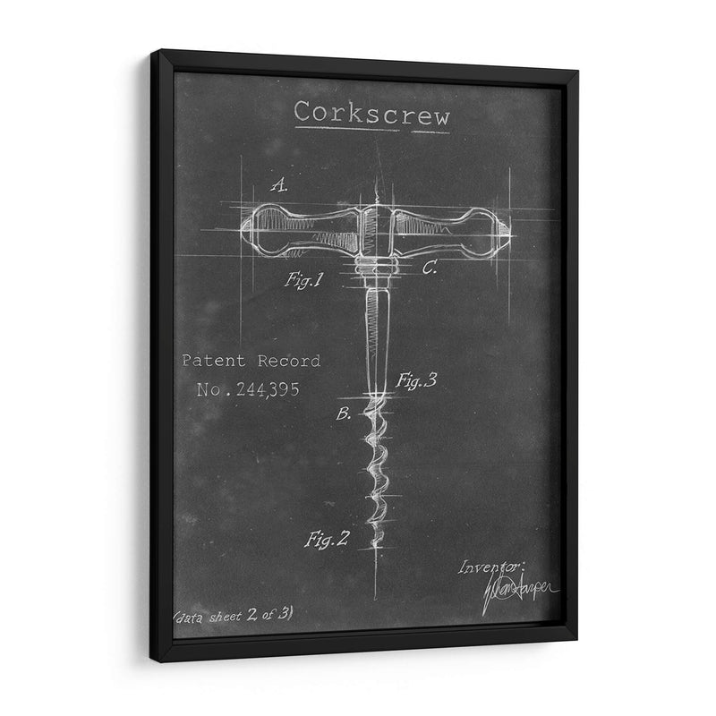 Diagrama De Sacacorchos Ii - Ethan Harper | Cuadro decorativo de Canvas Lab