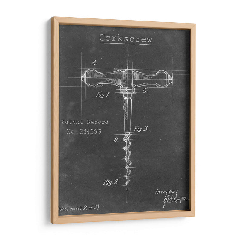 Diagrama De Sacacorchos Ii - Ethan Harper | Cuadro decorativo de Canvas Lab