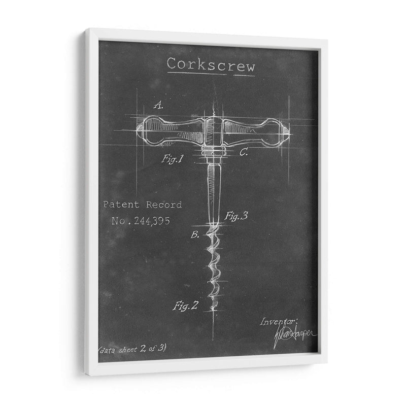 Diagrama De Sacacorchos Ii - Ethan Harper | Cuadro decorativo de Canvas Lab