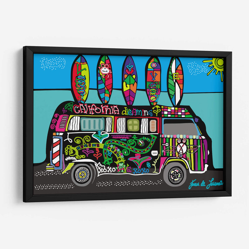 COMBI EN LA PLAYA  - Juan de Lascurain | Cuadro decorativo de Canvas Lab