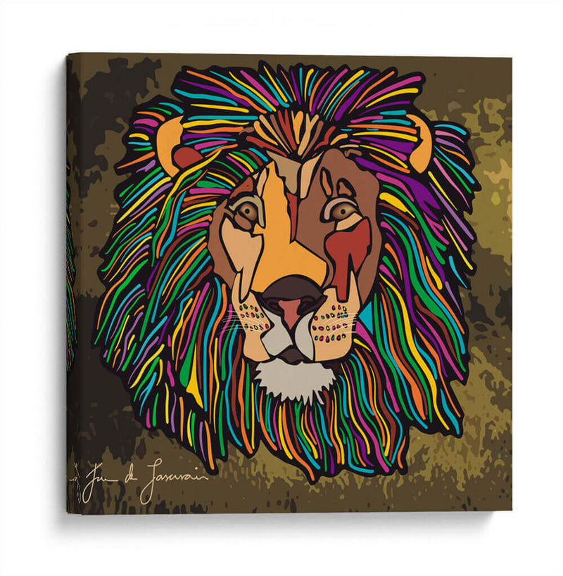 LEÓN ¨EL REY DE LA SELVA - Juan de Lascurain | Cuadro decorativo de Canvas Lab
