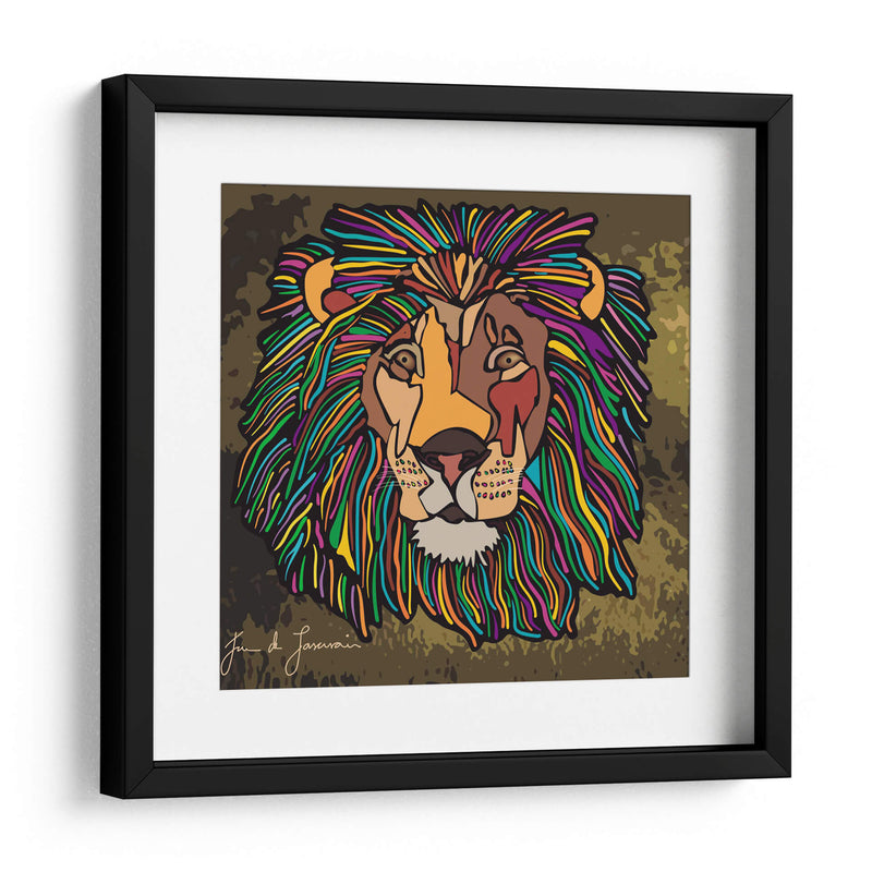 LEÓN ¨EL REY DE LA SELVA - Juan de Lascurain | Cuadro decorativo de Canvas Lab