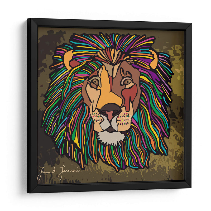 LEÓN ¨EL REY DE LA SELVA - Juan de Lascurain | Cuadro decorativo de Canvas Lab