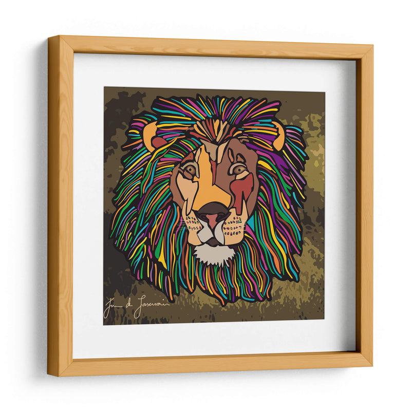 LEÓN ¨EL REY DE LA SELVA - Juan de Lascurain | Cuadro decorativo de Canvas Lab