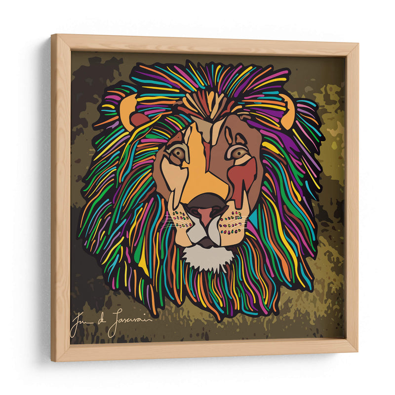 LEÓN ¨EL REY DE LA SELVA - Juan de Lascurain | Cuadro decorativo de Canvas Lab