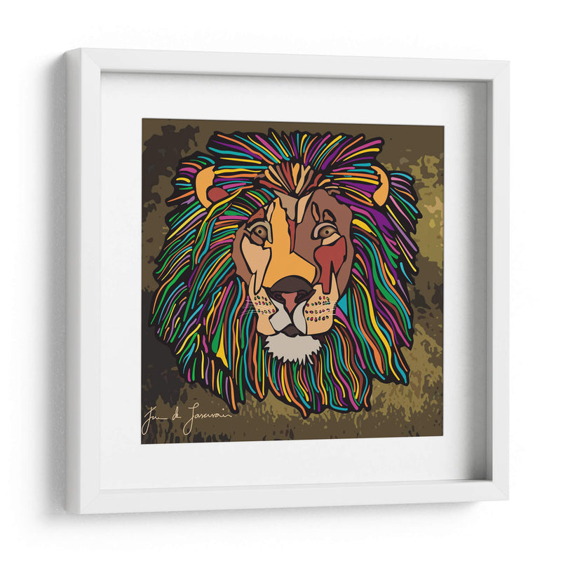 LEÓN ¨EL REY DE LA SELVA - Juan de Lascurain | Cuadro decorativo de Canvas Lab