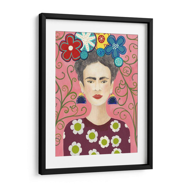 Frida Floral I - Regina Moore | Cuadro decorativo de Canvas Lab