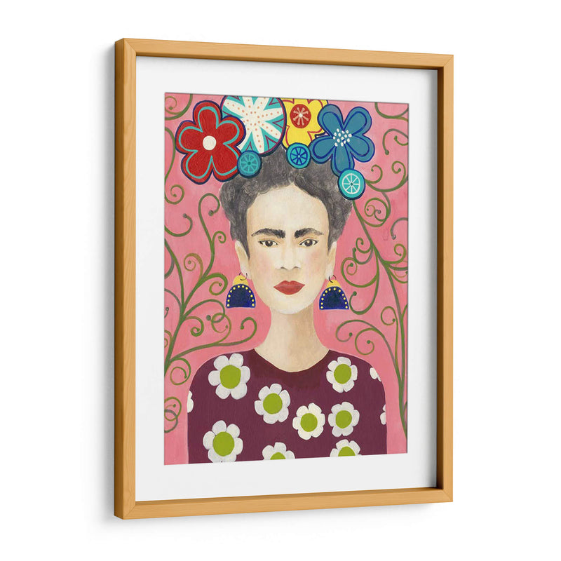 Frida Floral I - Regina Moore | Cuadro decorativo de Canvas Lab