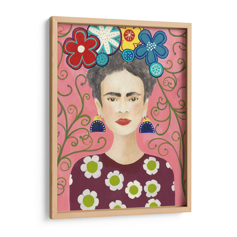 Frida Floral I - Regina Moore | Cuadro decorativo de Canvas Lab