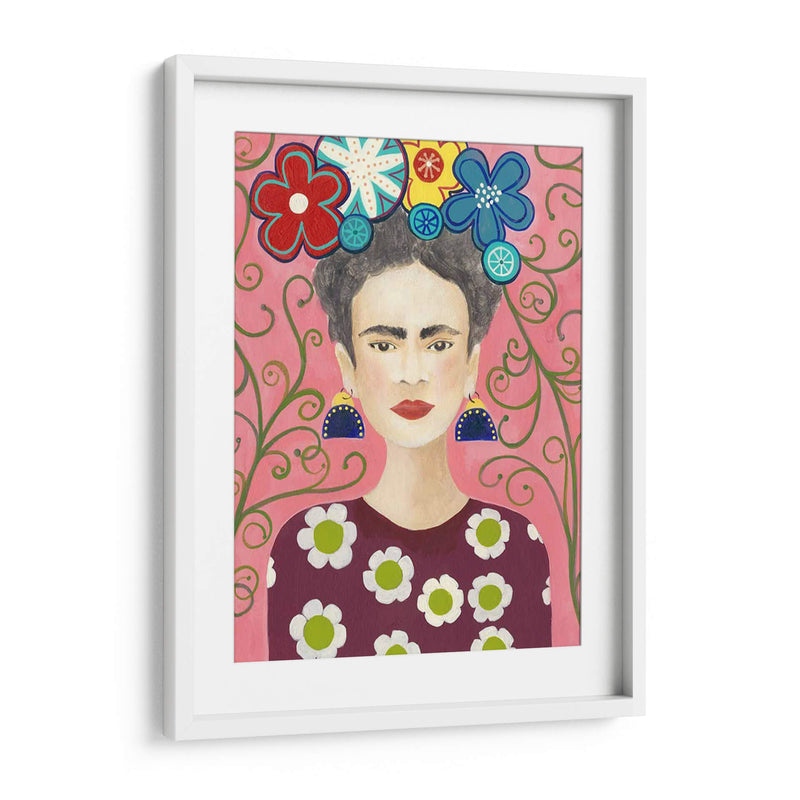 Frida Floral I - Regina Moore | Cuadro decorativo de Canvas Lab