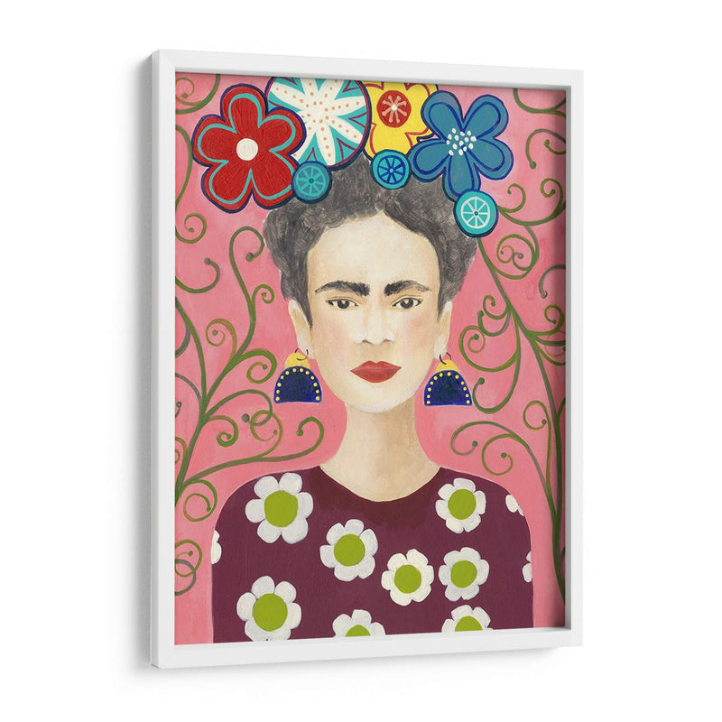 Frida Floral I - Regina Moore | Cuadro decorativo de Canvas Lab