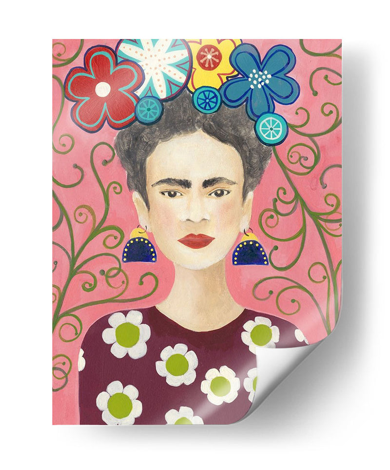 Frida Floral I - Regina Moore | Cuadro decorativo de Canvas Lab