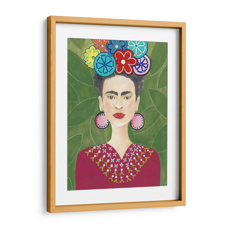 Frida Floral Ii - Regina Moore | Cuadro decorativo de Canvas Lab