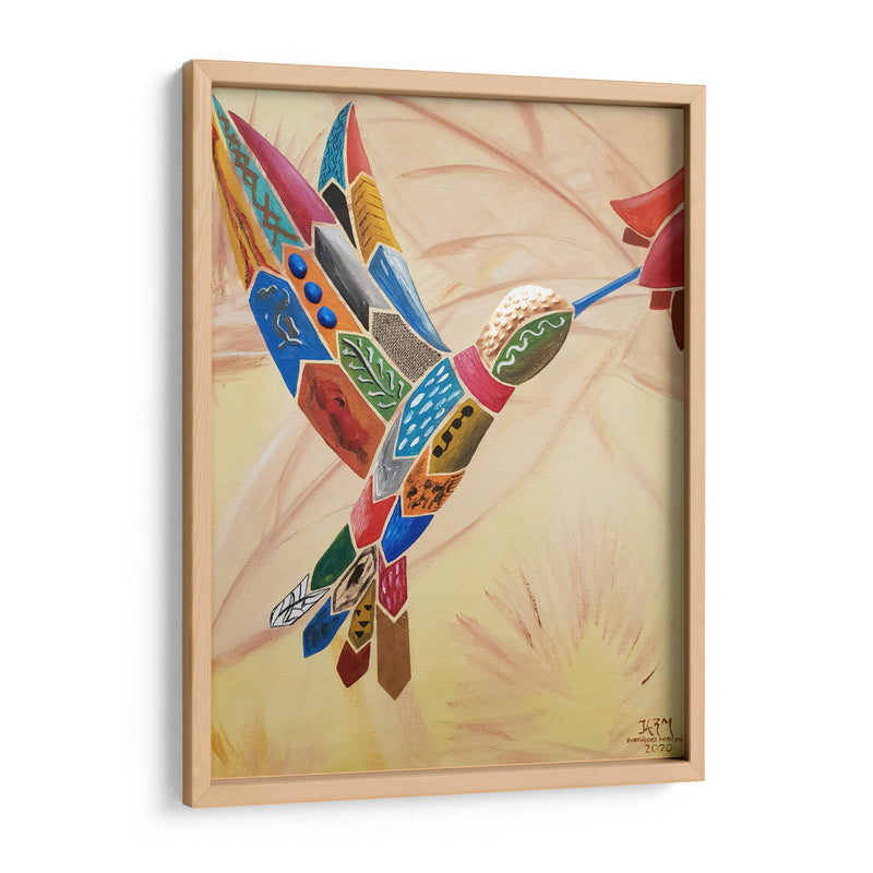 Colibrí bebiendo néctar de una flor - Rodríguez Marconi | Cuadro decorativo de Canvas Lab