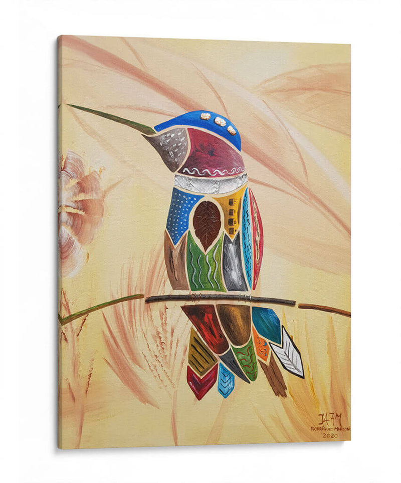 Colibrí descansando en una rama - Rodríguez Marconi | Cuadro decorativo de Canvas Lab