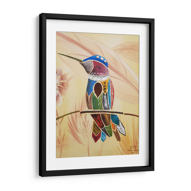 Colibrí descansando en una rama - Rodríguez Marconi | Cuadro decorativo de Canvas Lab