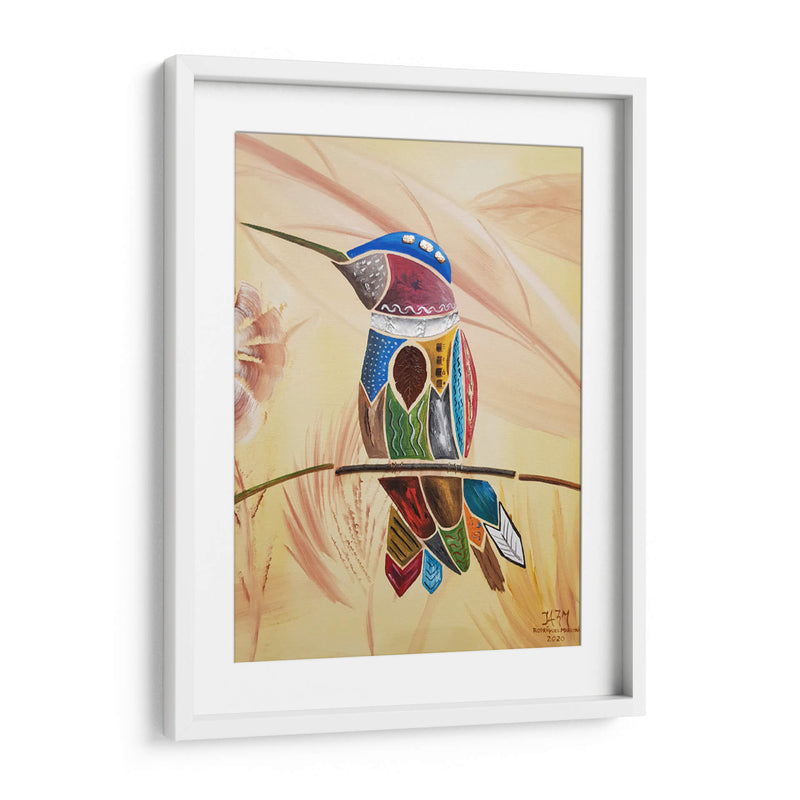 Colibrí descansando en una rama - Rodríguez Marconi | Cuadro decorativo de Canvas Lab