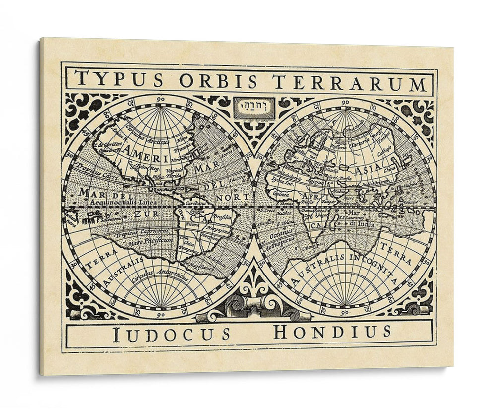 Mapas Vintage I - Vision Studio | Cuadro decorativo de Canvas Lab