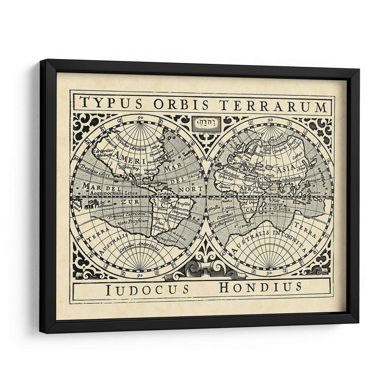 Mapas Vintage I - Vision Studio | Cuadro decorativo de Canvas Lab