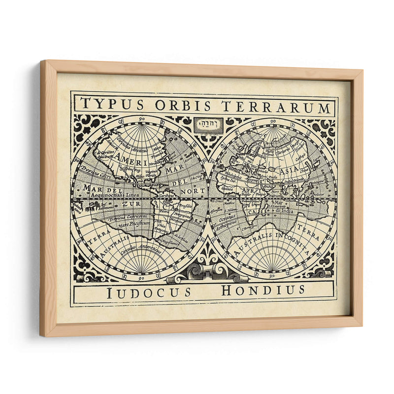 Mapas Vintage I - Vision Studio | Cuadro decorativo de Canvas Lab