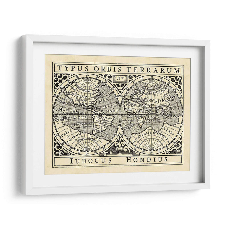 Mapas Vintage I - Vision Studio | Cuadro decorativo de Canvas Lab